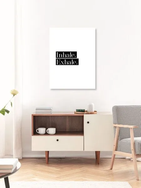 Photocircle Photocircle Poster / Leinwandbild - Inhale Exhale No3 – Produktbild 3 von 4