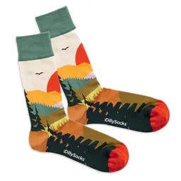 DillySocks DillySocks Bunte Socken, Bio Baumwolle, forest sunset – Produktbild 1 von 1