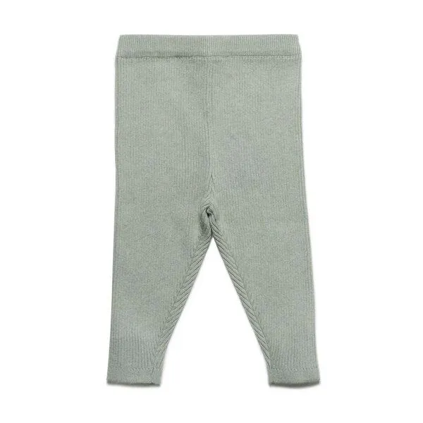 Puri Organic Puri Organic Kleinkinder Legging Rippstrick Baumwolle (Bio) Schurwolle, Thymian, – Produktbild 1 von 1
