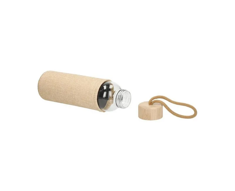 elasto elasto Glasflasche mit Hülle "Natural", Natur, – Produktbild 8 von 8