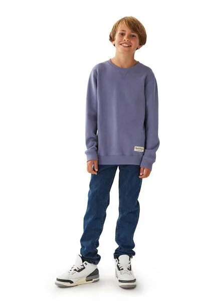 Band of Rascals Band of Rascals Basic Sweat, Lila, – Produktbild 5 von 5