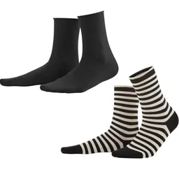 Living Crafts LIVING CRAFTS - Damen Socken, 2er-Pack - Gemustert (98% Bio-Baumwolle; 2% Elasthan), Nachhaltige Mode, Bio Bekleidung – Produktbild 1 von 1