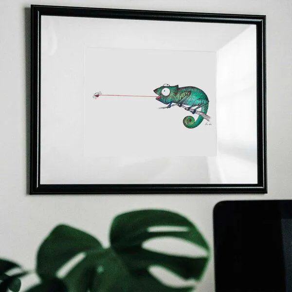 LIGARTI Kunstdruck »Fliegenfänger« von LIGARTI | A4, A3 oder A2 | Wandbild | Poster | Kunst – Produktbild 3 von 4