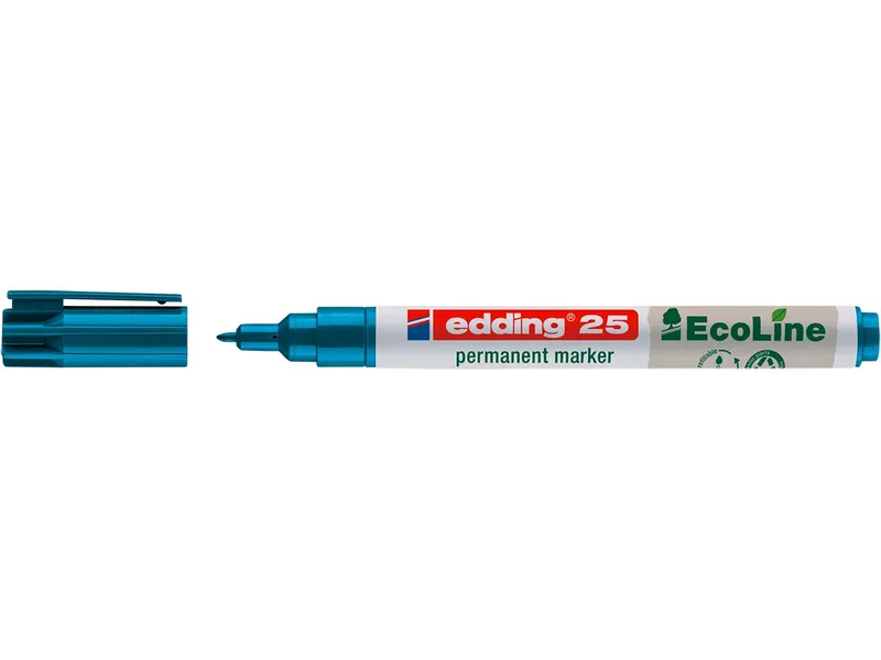 Edding Edding Permanentmarker "25 EcoLine", Blau, – Produktbild 3 von 3