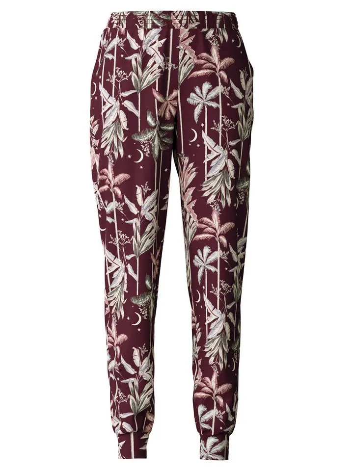 CALIDA CALIDA Pyjamahose Favourites Ground Damen (1-tlg) weiche Interlock-Qualität mit Seitentaschen, Rot, – Produktbild 1 von 5