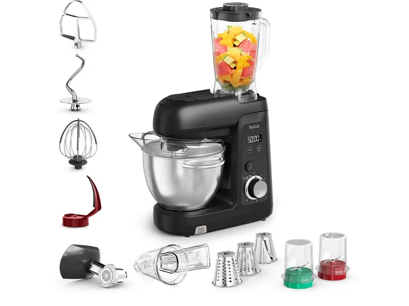 Tefal TEFAL Küchenmaschine "Bake Partner Pro" mit Bakegood Zubehörkit, schwarz – Produktbild 1 von 2