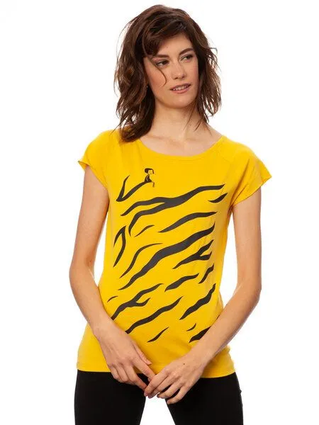 FellHerz FellHerz Damen T-Shirt Tiger Girl – Produktbild 2 von 5