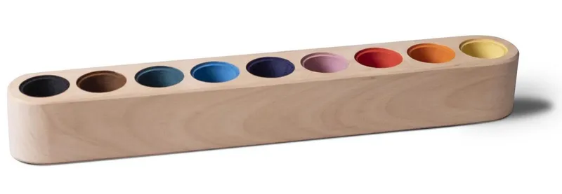 Ehrenkind Badorganizer Buntstifthalter aus Massivholz nach Montessori, Kinder (1 St., Schreibtischorganizer), aus FSC® zertifizierten Holz – Produktbild 2 von 5