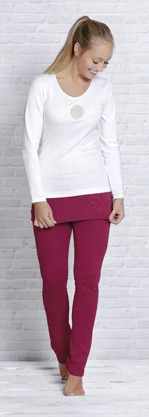 The Spirit of OM The Spirit of OM Shirt Langarm Blume des Lebens Weiß – Produktbild 1 von 1