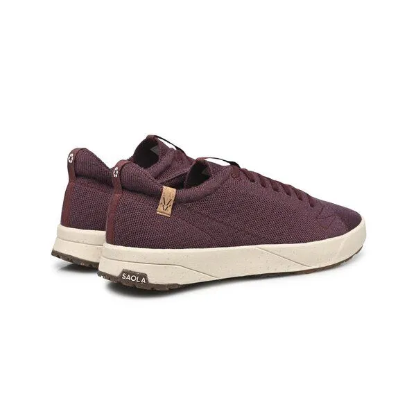 SAOLA SAOLA Sneaker aus Merinowolle Frauen - Cannon Knit Women 2.0 Wool, Wine, – Produktbild 3 von 4