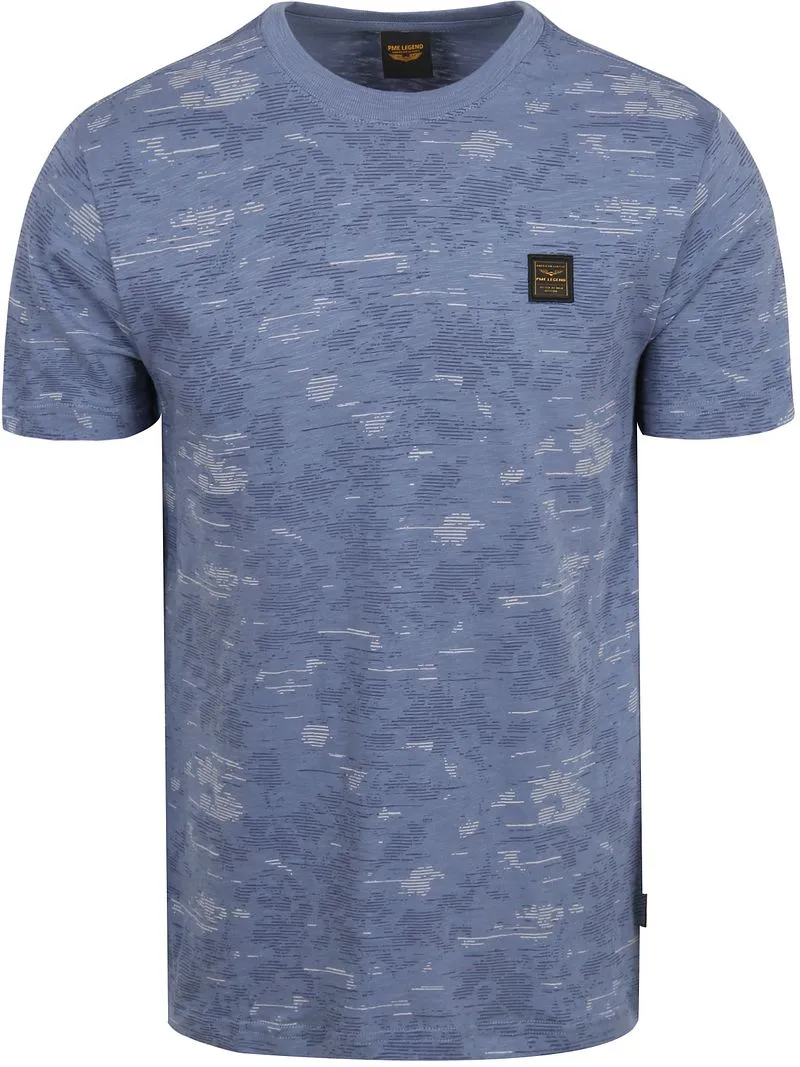 PME Legend PME Legend Slub T-Shirt Bijou Blue - Größe XXL, Blau, – Produktbild 1 von 5