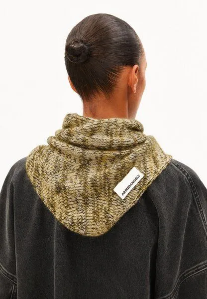 ARMEDANGELS ARMEDANGELS BRUSHED MOULINÉ Unisex Schal aus Mohair-Woll Mix, Oatmilk-mosslace, – Produktbild 2 von 4