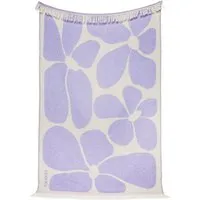 KLEKKS Wolldecke "KLEKKS" aus 100% Wolle (mulesingfrei), Klekks no. 32 (creme/lila), – Produktbild 1 von 1