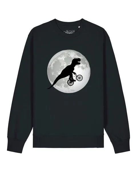 watapparel watapparel Sweatshirt Unisex Flying TRex, Black, – Produktbild 1 von 2