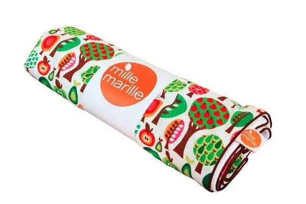 Millemarille Millemarille Kuscheldecke für Babies & Kinder - UNTERSCHIEDLICHE DESIGNS!, "retro trees" (bäumchen), – Produktbild 1 von 2