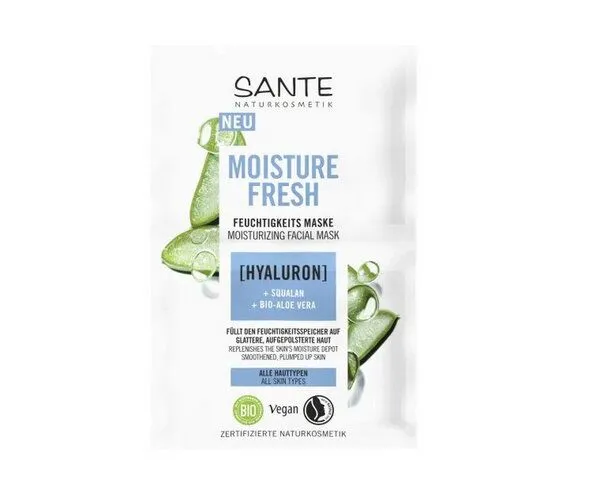 Sante Sante Hydro Gel-Maske Natürliches Hyaluron & Bio-Aloe Vera – Produktbild 2 von 2