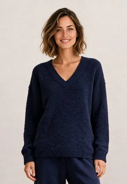 LANA Organic LANA Organic Wollpullover, Modell Jana, Marine, – Produktbild 1 von 4
