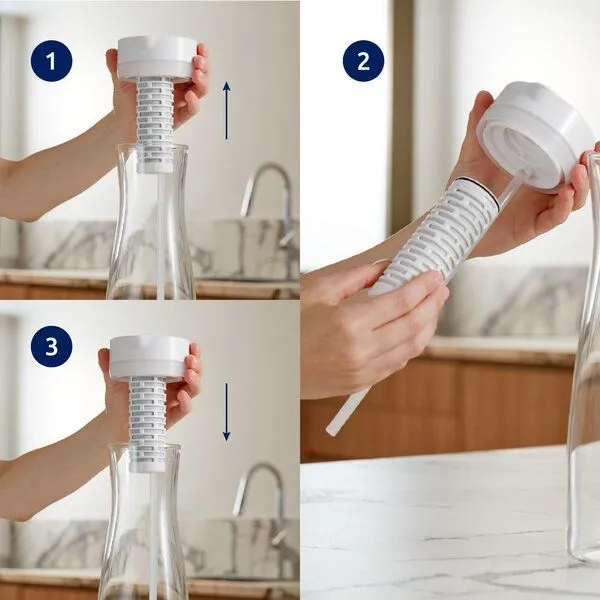 Tappwater Ersatzkartuschen für den Tappwater PitcherPro SMR Glas-Filterkrug – Produktbild 4 von 7