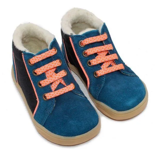 Pololo Pololo Barfuß-Membran-Halbschuh "Mario", gefüttert, zum Schnüren, Blau, – Produktbild 2 von 4