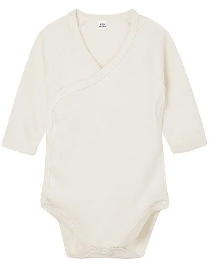 Babybugz Babybugz Baby Kimono Wickelbody Strampler 3/4 Arm Vegan, Organic natural, – Produktbild 2 von 3