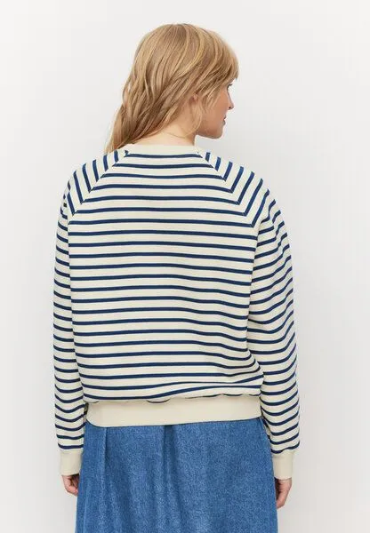 recolution recolution Sweatshirt ALLAMANDA STRIPES, Vintage blue, – Produktbild 3 von 4