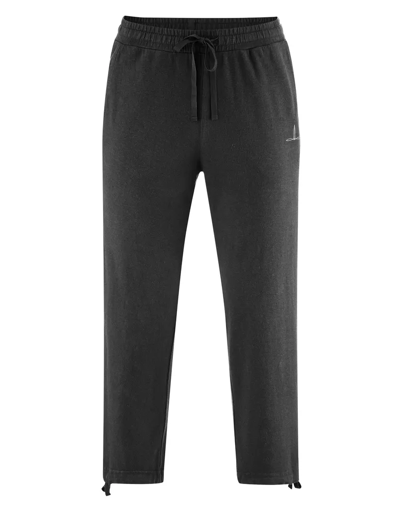 HempAge Hempage Herren vegan Yoga Hose 7/8 Schwarz, Schwarz, – Produktbild 1 von 2