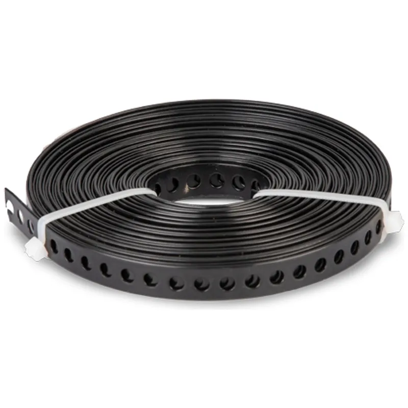 Alberts ALBERTS Lochband, verzinkt, schwarz, Breite 12 mm, Länge 10 m – Produktbild 1 von 1
