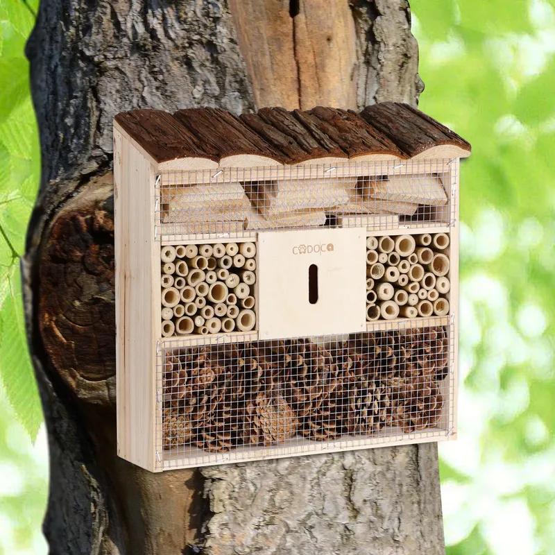 Cadoca® Cadoca® Insektenhotel Nistkasten 2er-Set 30,5x9,5x31cm – Produktbild 2 von 2