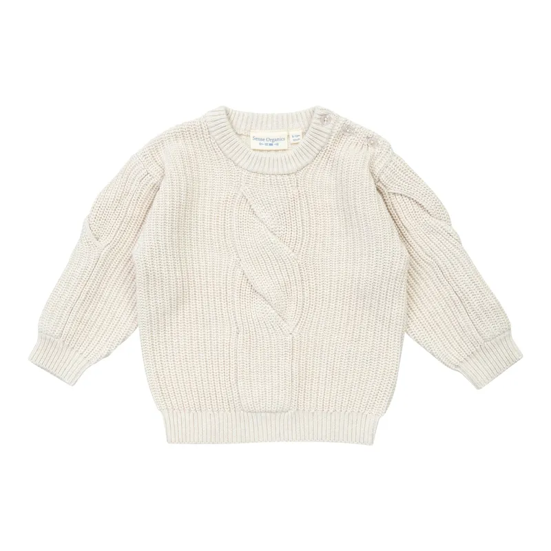 Sense Organics Sense Organics Pullover Zopfmuster, Natur, – Produktbild 1 von 1