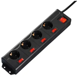 Hama Hama Steckdosenleiste "4+1", 4-fach, einzeln schaltbar – Produktbild 1 von 1