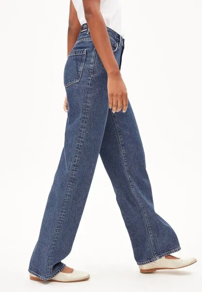 ARMEDANGELS ARMEDANGELS ENIJAA FLOW Damen Wide Jeans TENCEL Lyocell Mix, Blue, – Produktbild 4 von 4
