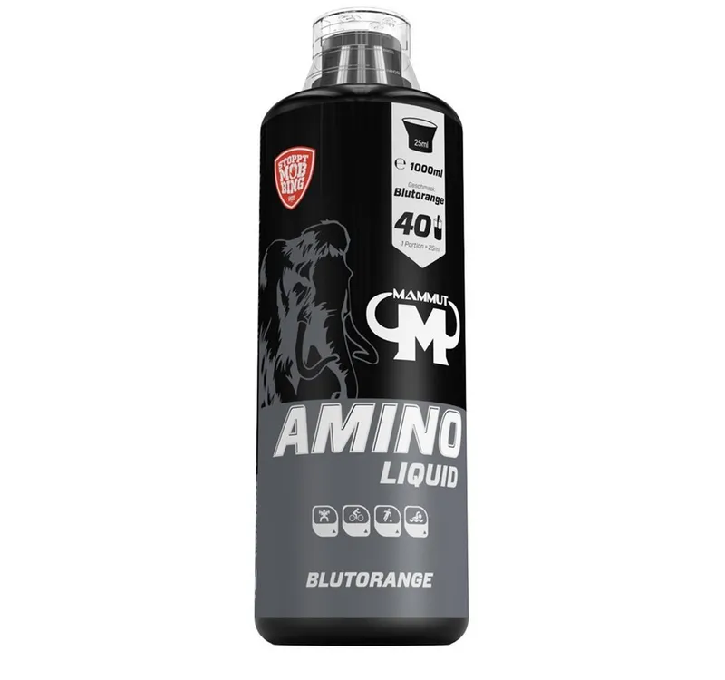 Mammut Nutrition Mammut Nutrition Amino Liquid 1000 ml Blutorange – Produktbild 3 von 5