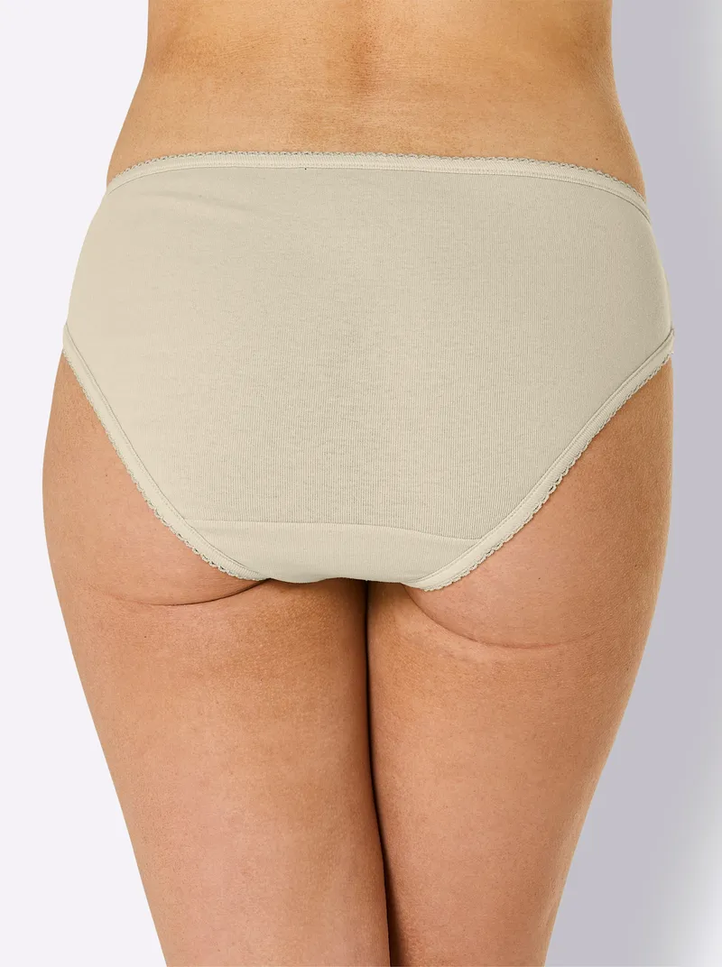 Witt Bikinislip steingrau + sand + bordeaux, Steingrau + sand + bordeaux, – Produktbild 2 von 2