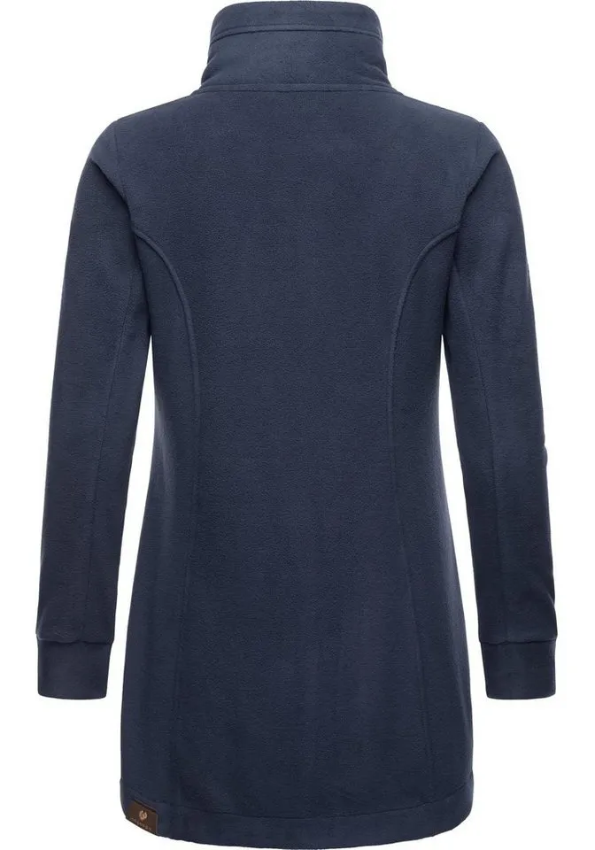 ragwear ragwear Parka Letrice Fleece Sportliche Zip-Fleecejacke mit hohem Kragen, Blau, – Produktbild 3 von 3