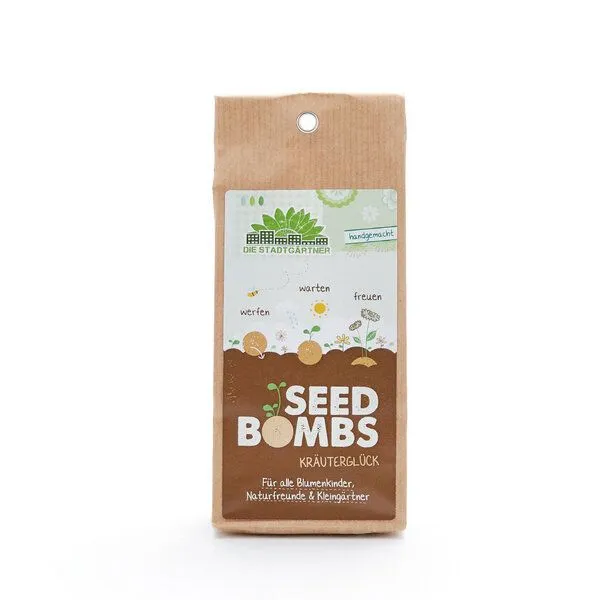 Die Stadtgärtner Die Stadtgärtner Seedbombs Kräuterglück I 5 Samenbomben mit 6 Arten von Kräuter-Saatgut – Produktbild 3 von 4