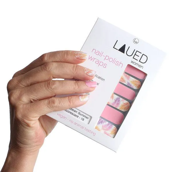 Vargu Vargu LAUED Nagelfolien fluorescent, Caribbean summer, – Produktbild 1 von 3