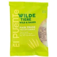 El Puente El Puente Wilde Tiere wild & sauer - Bio-Fruchtgummi 25 g | Fair Trade | Bio-zertifiziert | Glutenfrei – Produktbild 1 von 1