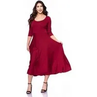 Ingoria Ingoria AMANDA zeitloses Wendekleid in Midi Länge, Bordeaux, – Produktbild 1 von 1