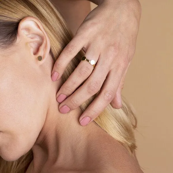 ALEXASCHA ALEXASCHA Kleine Ohrstecker, Gold, – Produktbild 4 von 8