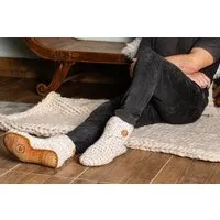 Kingdom of Wow Kingdom of Wow - Handgefertigte Hausschuhe aus Wolle - Unisex The Original, Chai, – Produktbild 5 von 8