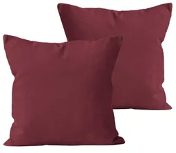 Carpe Sonno Kissenbezug 40x40 40x80 80x80 Baumwoll Kopfkissen Bezug Kissenhülle Kissenbezug, (2 Stück), Renforce Kissenbezüge 40x40 cm, Uni Bordeaux einfarbig – Produktbild 1 von 1