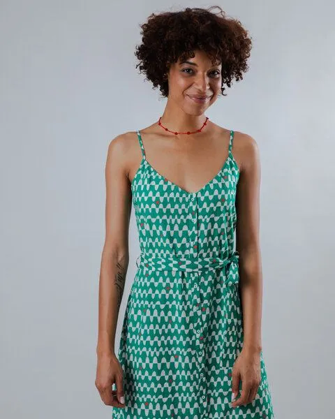 Brava Fabrics Brava Fabrics Träger-Kleid Sunset Strap Dress, Green, – Produktbild 4 von 4