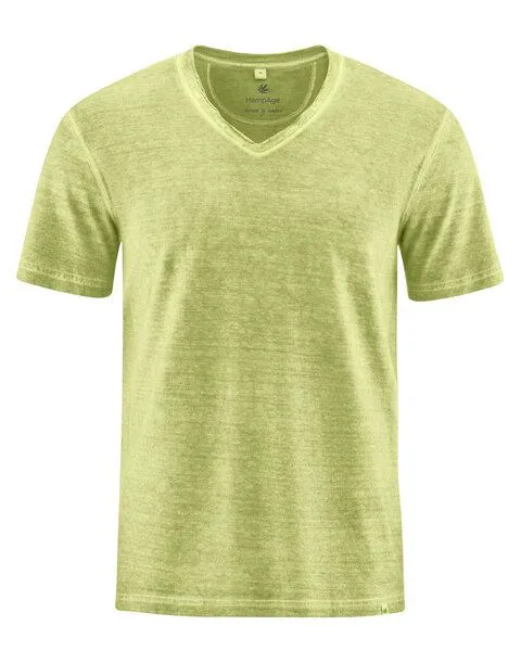 HempAge HempAge Herren T-Shirt Hanf/Biobaumwolle, Bamboo(grün), – Produktbild 3 von 3