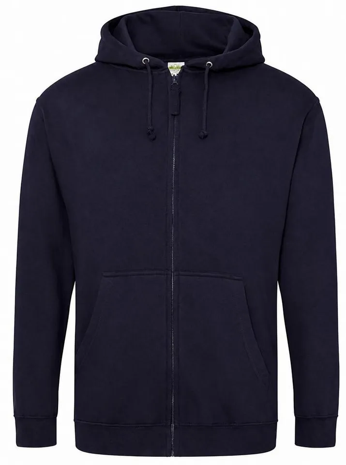 Just Hoods Just Hoods Kapuzensweatjacke Herren Kapuzenpulli mit Reisverschluss / Zoodie, New french navy, – Produktbild 2 von 5