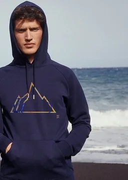 Kultgut Kultgut Biofair - Hochwertiger Kapuzenpullover / Colorful Mountain – Produktbild 1 von 1