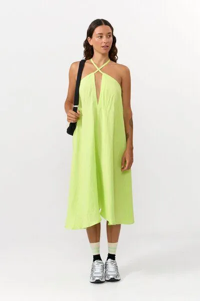 SUITE13LAB Suite13lab Damen-Multipositionskleid kurz MP Viskose-Leinen, Apple green(grün), – Produktbild 2 von 2