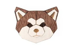 BeWooden BeWooden Brosche aus Holz Akita Inu – Produktbild 1 von 1
