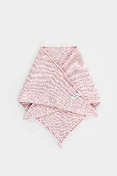 Rifò - Circular Fashion Made in Italy Rifò - Circular Fashion Made in Italy gestricktes Bandana/ Dreieckstuch Masha aus Recycelter Kaschmirwolle, Rosa, – Produktbild 1 von 4