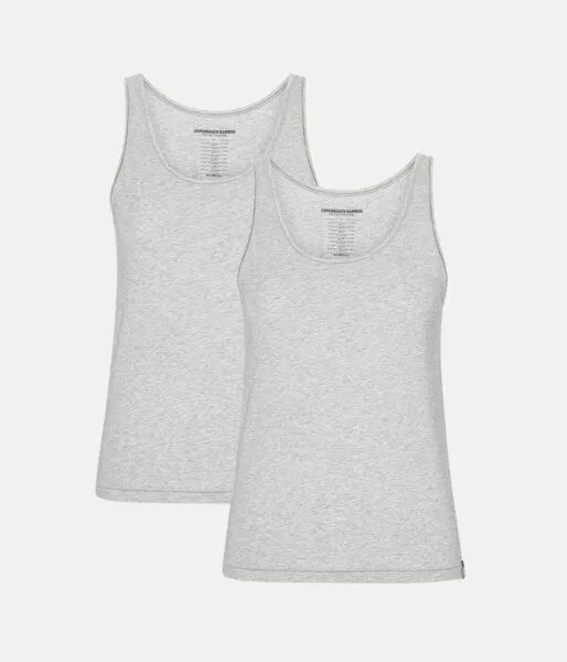 Copenhagen Bamboo 2 graue Tanktops aus Bambus – Produktbild 1 von 2