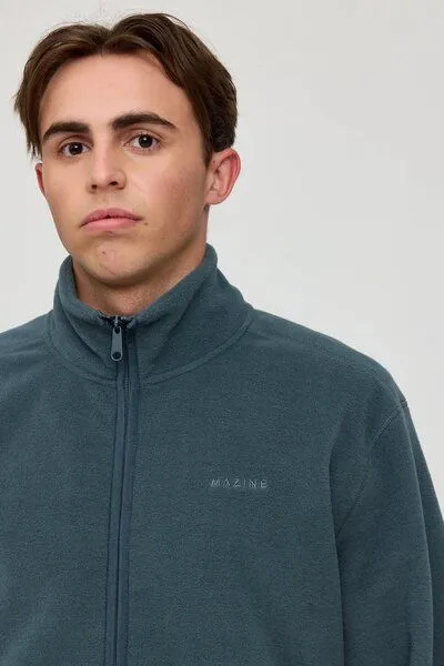Mazine Mazine Hallock Herren Fleece Jacke aus recycling Polyester, Blau (steel blue), – Produktbild 3 von 3